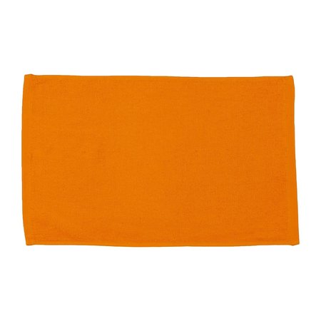 TOWELSOFT Light Weight Terry 100% cotton Sports Face Towel 11 inch x 18 inch Orange Face-EL1410-ORG